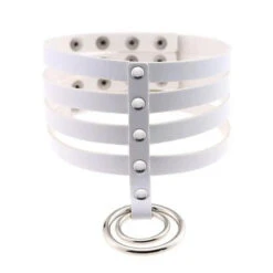Gothic 4 Layer Collar Choker Necklace EG0019 -EgrilDoll Fashion Outlet Store gothic 4 layer collar choker necklace eg0019 white 760
