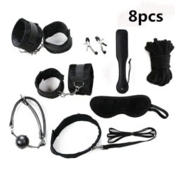 Gothic Adult Toy Bondage Set EG009 -EgrilDoll Fashion Outlet Store gothic adult toy bondage set eg009 black 8pcs 953