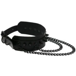 Gothic All Black Double Chain Spikes Large Choker Necklace (Available In 16 Colors) EG0025 22 Gothic All Black Double Chain Spikes Large Choker Necklace (Available In 16 Colors) EG0025 -EgrilDoll Fashion Outlet Store gothic all black double chain spikes large choker necklace available in 16 colors eg0025 300
