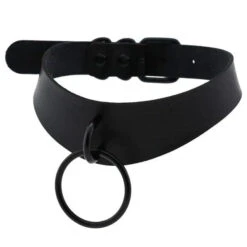 Gothic All Black Irregular Strap O-Ring Choker Necklace (Available In 16 Colors) EG0027 23 Gothic All Black Irregular Strap O-Ring Choker Necklace (Available In 16 Colors) EG0027 -EgrilDoll Fashion Outlet Store gothic all black irregular strap o ring choker necklace available in 16 colors eg0027 831