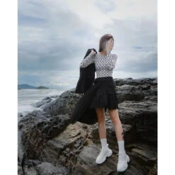 Gothic Avant Garde Irregular Pleated Skirt EG0040 -EgrilDoll Fashion Outlet Store gothic avant garde irregular pleated skirt eg0040 830