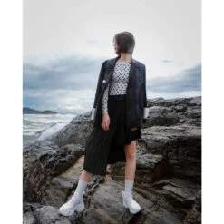 Gothic Avant Garde Irregular Pleated Skirt EG0040 -EgrilDoll Fashion Outlet Store gothic avant garde irregular pleated skirt eg0040 872