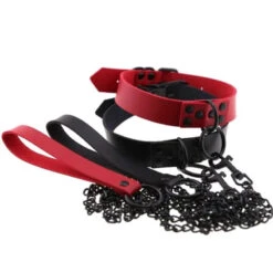 Gothic Black O-Ring Choker Necklace With Chain (Available In 16 Colors) EG140 -EgrilDoll Fashion Outlet Store gothic black o ring choker necklace with chain available in 16 colors eg140 933