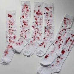 Gothic Blood Stained Socks EG17186