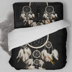 Gothic Bohemian Dream Catcher Black Bedding Set EG0072