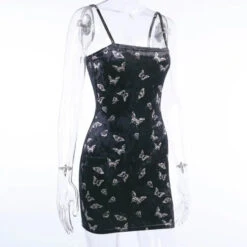 Gothic Butterfly Bodycon Sleeveless Mini Dress EG277 -EgrilDoll Fashion Outlet Store gothic butterfly bodycon sleeveless mini dress eg277 169