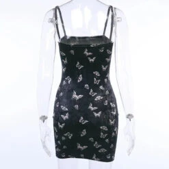 Gothic Butterfly Bodycon Sleeveless Mini Dress EG277 -EgrilDoll Fashion Outlet Store gothic butterfly bodycon sleeveless mini dress eg277 623