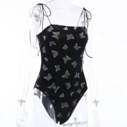 Gothic Butterfly Velvet Bodysuit EG0093 -EgrilDoll Fashion Outlet Store gothic butterfly velvet bodysuit eg0093 372
