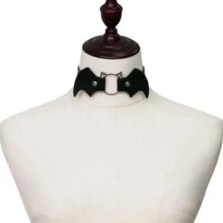 Gothic Cat Bat Faux Leather Choker Necklace (Available In 16 Colors) EG14579 22 Gothic Cat Bat Faux Leather Choker Necklace (Available In 16 Colors) EG14579 -EgrilDoll Fashion Outlet Store gothic cat bat faux leather choker necklace available in 16 colors eg14579 793
