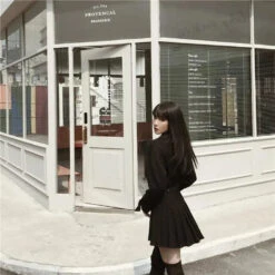 Gothic Classic Collar Grommet Belted Dress EG070 -EgrilDoll Fashion Outlet Store gothic classic collar grommet belted dress eg070 889