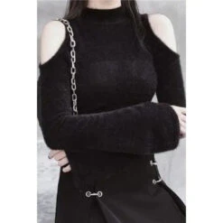 Gothic Cold Shoulder Flare Sleeves Pullover Top EG0126 11 Gothic Cold Shoulder Flare Sleeves Pullover Top EG0126 -EgrilDoll Fashion Outlet Store gothic cold shoulder flare sleeves pullover top eg0126 728