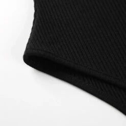 Gothic Cold Shoulder Long Sleeve Zip Up Bodysuit EG474 -EgrilDoll Fashion Outlet Store gothic cold shoulder long sleeve zip up bodysuit eg474 744