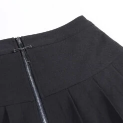 Gothic Cross Zipper Pleated Mini Skirt EG0140 -EgrilDoll Fashion Outlet Store gothic cross zipper pleated mini skirt eg0140 863