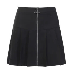 Gothic Cross Zipper Pleated Mini Skirt EG0140 -EgrilDoll Fashion Outlet Store gothic cross zipper pleated mini skirt eg0140 black s 873