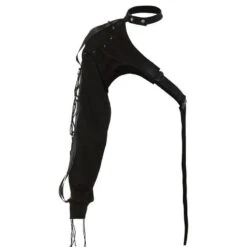 Gothic Cyberpunk One Sleeve Buckle Outerwear EG0152 -EgrilDoll Fashion Outlet Store gothic cyberpunk one sleeve buckle outerwear eg0152 603