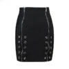 Gothic Double Zipper High Waist Skirt EG0172