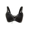 Gothic Faux Leather Lace Up Bra Top EG492