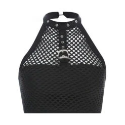 Gothic Fishnet Choker Collar Tank Top EG341 8 Gothic Fishnet Choker Collar Tank Top EG341 -EgrilDoll Fashion Outlet Store gothic fishnet choker collar tank top eg341 black s 101