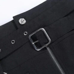 Gothic Grommet Straps Zip Up Pencil Mini Skirt EG0231 -EgrilDoll Fashion Outlet Store gothic grommet straps zip up pencil mini skirt eg0231 226
