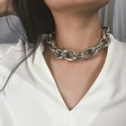 Gothic Grunge Chain Choker Necklace EG015 -EgrilDoll Fashion Outlet Store gothic grunge chain choker necklace eg015 necklacebracelet 315