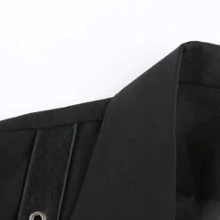 Gothic Grunge Chains Cropped Jacket EG0255 -EgrilDoll Fashion Outlet Store gothic grunge chains cropped jacket eg0255 144