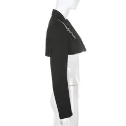 Gothic Grunge Chains Cropped Jacket EG0255 -EgrilDoll Fashion Outlet Store gothic grunge chains cropped jacket eg0255 743