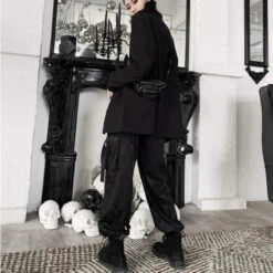 Gothic Grunge Dragon Cargo Jogger Pants EG021 -EgrilDoll Fashion Outlet Store gothic grunge dragon cargo jogger pants eg021 pant 435