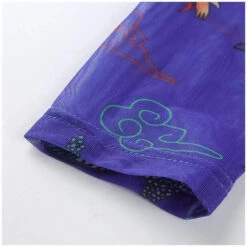 Gothic Grunge Dragon Print Blue Mesh Top EG0281 -EgrilDoll Fashion Outlet Store gothic grunge dragon print blue mesh top eg0281 480