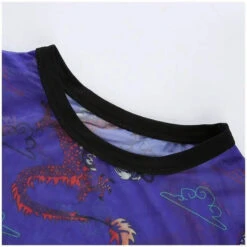 Gothic Grunge Dragon Print Blue Mesh Top EG0281 -EgrilDoll Fashion Outlet Store gothic grunge dragon print blue mesh top eg0281 895