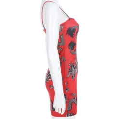 Gothic Grunge Dragon Print Red Bodycon Dress EG0284 23 Gothic Grunge Dragon Print Red Bodycon Dress EG0284 -EgrilDoll Fashion Outlet Store gothic grunge dragon print red bodycon dress eg0284 302