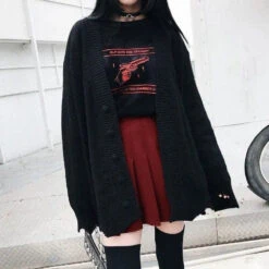 Gothic Grunge Eyelet Lace Up Pleated Mini Skirt EG1812505 -EgrilDoll Fashion Outlet Store gothic grunge eyelet lace up pleated mini skirt eg1812505 403