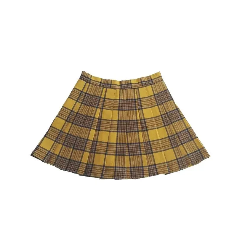 Gothic Grunge Harajuku Pleated Plaid Skirt (S To 5XL) EG0303 5 Gothic Grunge Harajuku Pleated Plaid Skirt (S To 5XL) EG0303 - Image 5
