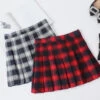 Gothic Grunge Harajuku Schoolgirl Pleated Plaid Skirt EG348