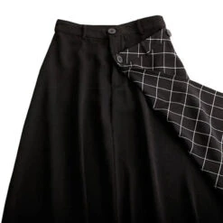 Gothic Grunge Harajuku Solid And Grid Skirt EG0306 -EgrilDoll Fashion Outlet Store gothic grunge harajuku solid and grid skirt eg0306 439