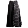 Gothic Grunge Harajuku Solid And Grid Skirt EG0306