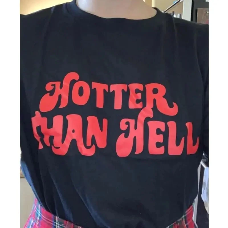 Gothic Grunge HOTTER THAN HELL Black T-Shirt EG0310 2 Gothic Grunge HOTTER THAN HELL Black T-Shirt EG0310 - Image 2