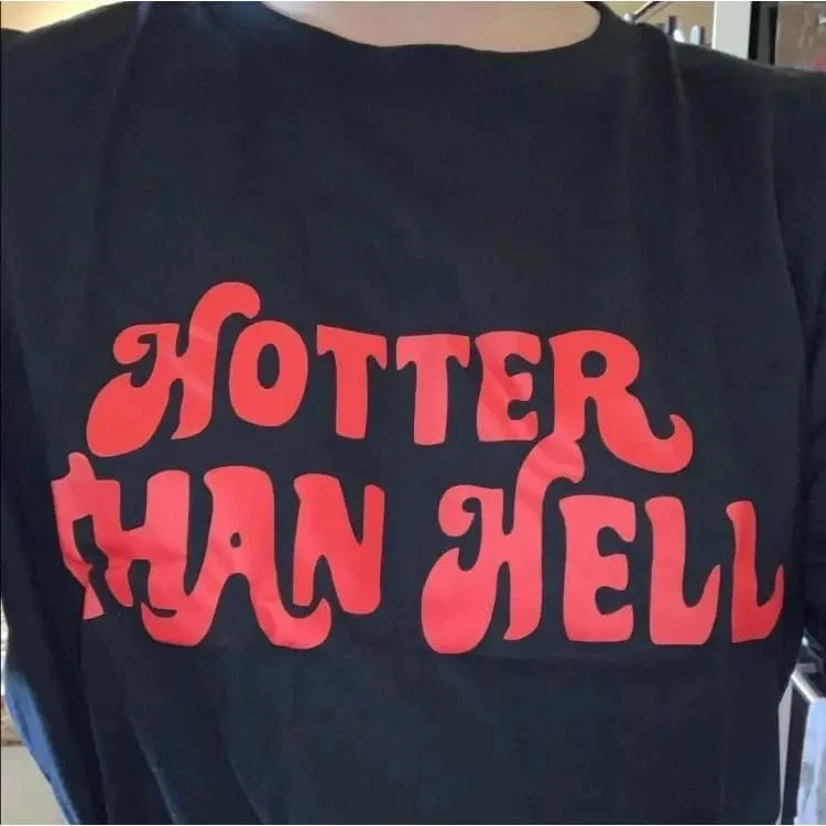 Gothic Grunge HOTTER THAN HELL Black T-Shirt EG0310 1 Gothic Grunge HOTTER THAN HELL Black T-Shirt EG0310