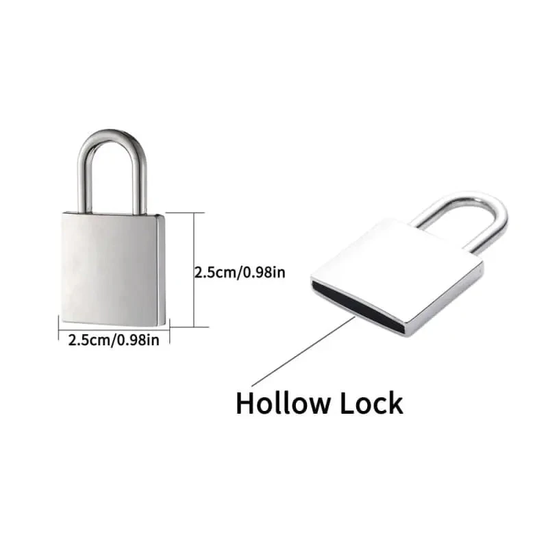 Gothic Grunge Large Padlock Chain Necklace EG0314 2 Gothic Grunge Large Padlock Chain Necklace EG0314 - Image 2