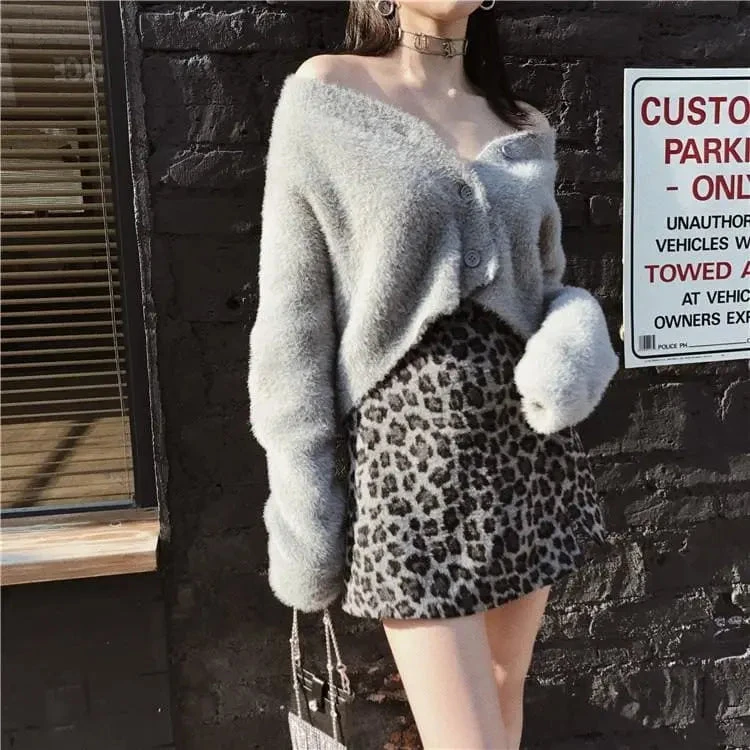 Gothic Grunge Leopard Print Mini Skirt (Available In M To 4XL) EG0316 3 Gothic Grunge Leopard Print Mini Skirt (Available In M To 4XL) EG0316 - Image 3