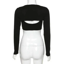 Gothic Grunge Long Sleeve Patchwork Tank Top EG0317 -EgrilDoll Fashion Outlet Store gothic grunge long sleeve patchwork tank top eg0317 613