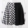 Gothic Grunge Plaid Mini Skirts EG17251
