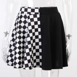 Gothic Grunge Plaid Mini Skirts EG17251