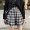 Gothic Grunge Schoolgirl Plaid Mini Skirt EG0356
