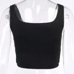 Gothic Grunge Two-Tone Black And White Tank Top EG322 -EgrilDoll Fashion Outlet Store gothic grunge two tone black and white tank top eg322 385