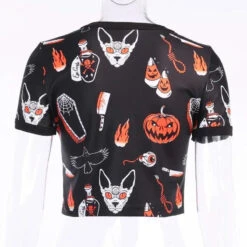 Gothic Halloween T Shirt EG317 13 Gothic Halloween T Shirt EG317 -EgrilDoll Fashion Outlet Store gothic halloween t shirt eg317 381