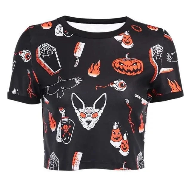 Gothic Halloween T Shirt EG317 5 Gothic Halloween T Shirt EG317 - Image 5