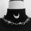 Gothic Harajuku Barbed Wire Thorns Choker Necklace EG012