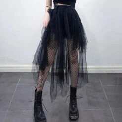 Gothic Harajuku Dark Princess Tulle Skirt EG17001