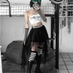 Gothic Harajuku Dark Princess Tulle Skirt EG17001 -EgrilDoll Fashion Outlet Store gothic harajuku dark princess tulle skirt eg17001 728