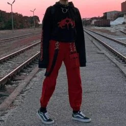 Gothic Harajuku Fire Linked Up Cargo Joggers GA101 7 Gothic Harajuku Fire Linked Up Cargo Joggers GA101 -EgrilDoll Fashion Outlet Store gothic harajuku fire linked up cargo joggers ga101 213